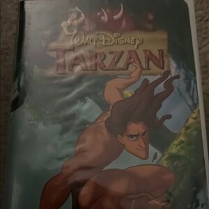 Disney Tarzan VHS with Bold Brown and Green Cover
